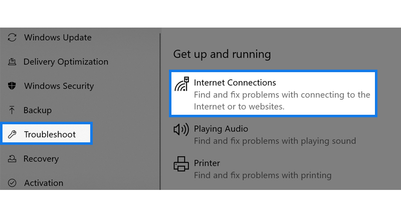 Internet Connection Troubleshooter3
